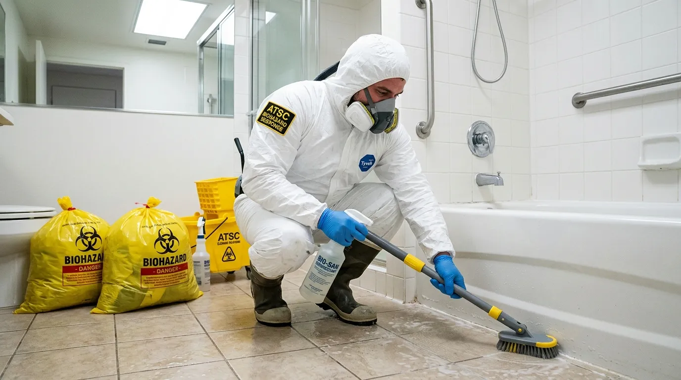 Decontamination equipment deployed for Blood Cleanup in Webster